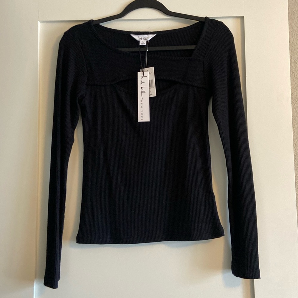 NWT Nicole Miller Women’s Black Shirt